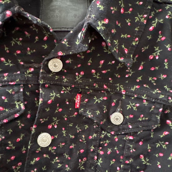 Levi's Vintage Floral Print Denim Trucker Jacket - Picture 6 of 6